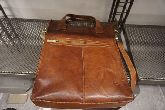 Brun lædertaske BAOOBAOO 