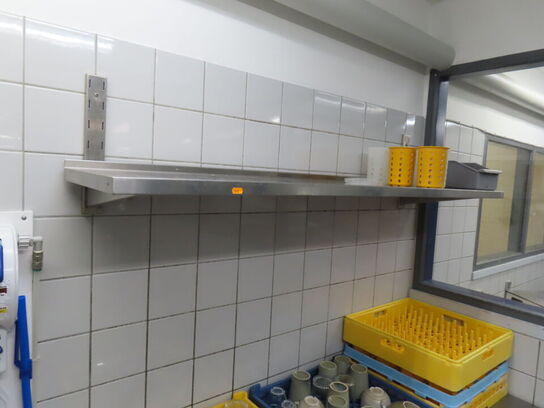 3 stk. Rustfri stålhylder