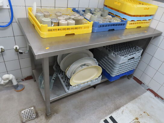 Køkkenbord i rustfrit stål (uden indhold)