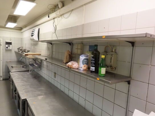 4 stk. Rustfri stålhylder