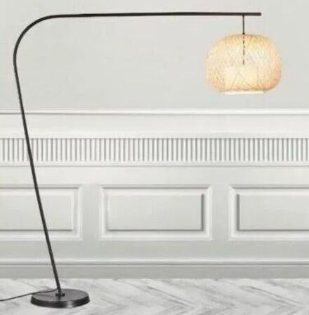 2 stk. nordlux hisoka gulvlampe i fsc certificeret bambus(ubrugt)