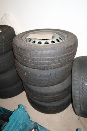 4 stk. fælge med dæk MICHELIN 195/65R16