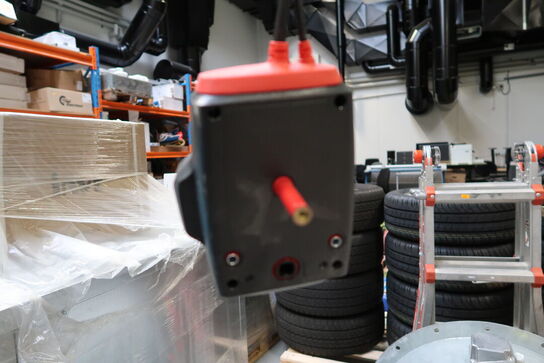 Palle med div. Varelager GEOPAL, TROX TECHNIK m.fl.