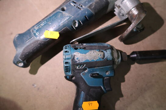 2 stk. akku håndværktøj MAKITA/BOSCH med batteri