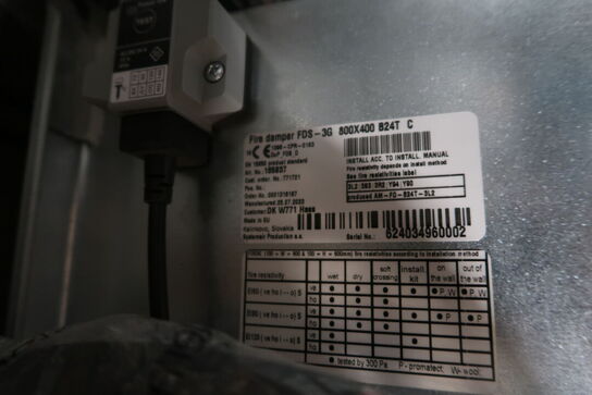 Div. brandspjæld SYSTEM AIR