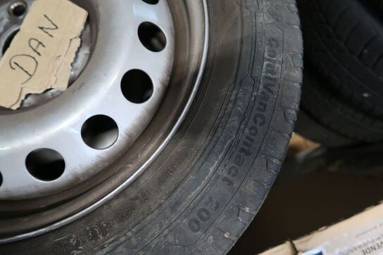 4 stk. fælge med dæk CONTINENTAL 205/65 R 16