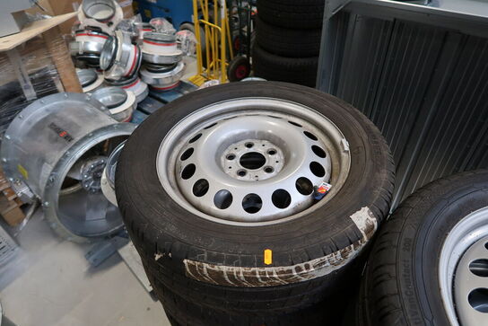 4 stk. fælge med dæk 225/55R17C