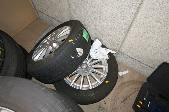 4 stk. alufælge 6.5Jx16H2 med dæk MICHELIN 205/60R16