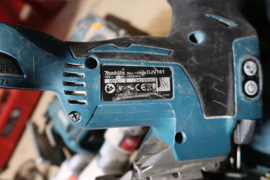2 stk. akku håndværktøj MAKITA BTD147, DJV181 med batteri