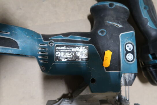 2 stk. akku håndværktøj MAKITA DJV181, DTW285 med batteri