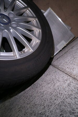 4 stk. alufælge 6.5Jx16H2 med dæk MICHELIN 205/60R16