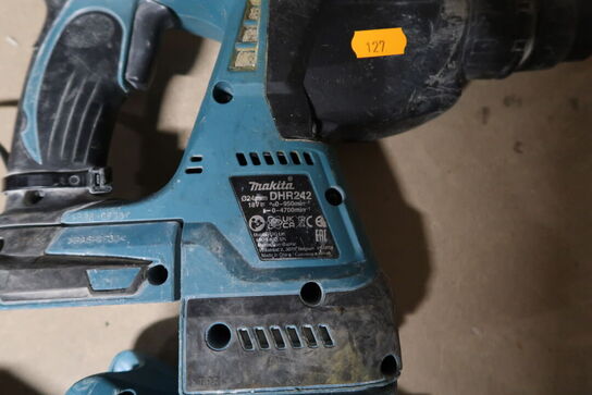 Akku borehammer MAKITA DHR242 med udsugningsadapter MAKITA