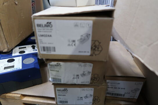 Palle med div. Varelager GEOPAL, TROX TECHNIK m.fl.