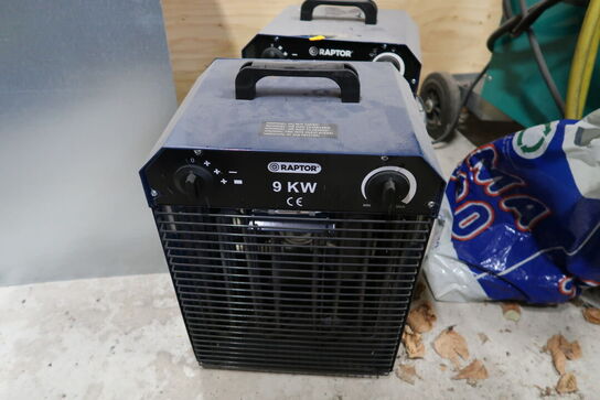 2 stk. varmeblæsere RAPTOR