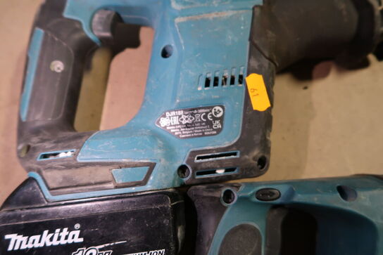 2 stk. akku håndværktøj MAKITA DHR243, DJR188 med 2 stk. batterier