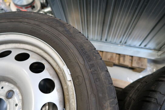 4 stk. fælge med dæk 225/55R17C