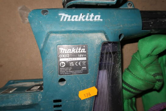 Akku slagboremaskine MAKITA DHR202 med udsugningsadapter