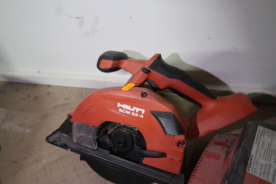 Akku rundsav HILTI SC 22-A med batteri og lader