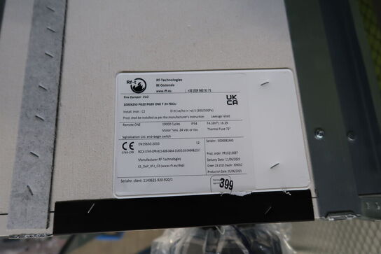 Brandspjæld RF-T Fire Damper CU2