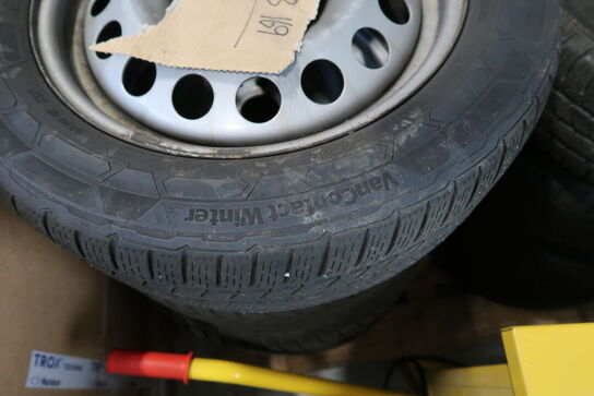 4 stk. fælge med dæk CONTINENTAL 225/55 R 17 C