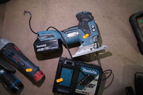 Akku stiksav MAKITA DJV181 med batteri og lader