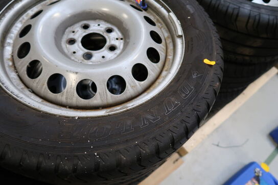 4 stk. fælge med dæk DUNLOP 225/55 R 17 C