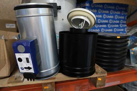 Palle med div. Brandspjæld TROX TECHNIK m.m.