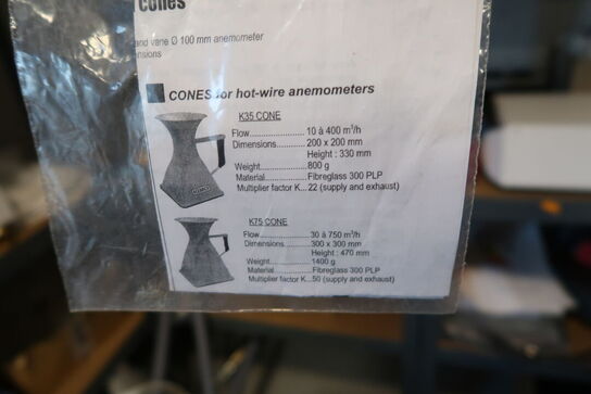 2 stk. luftstrømstragte KIMO