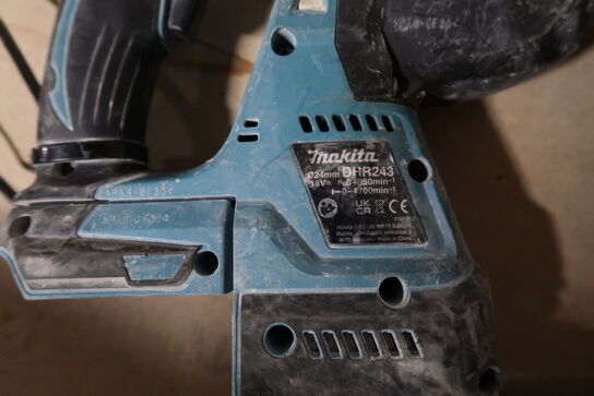 Akku borehammer MAKITA DHR243 med udsugningsadapter
