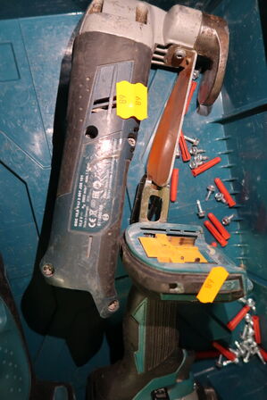 3 stk. akku håndværktøj MAKITA DDA351, BOSCH 