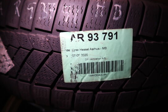 4 stk. alufælge 6.5Jx16H2 med dæk MICHELIN 205/60R16