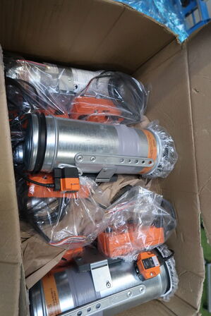 Palle med div. Brandspjæld bl.a. RF-T Fire Damper CU2