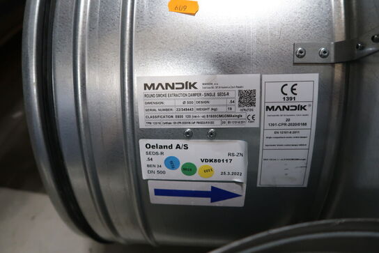 2 stk. brandspjæld MANDIK 1391