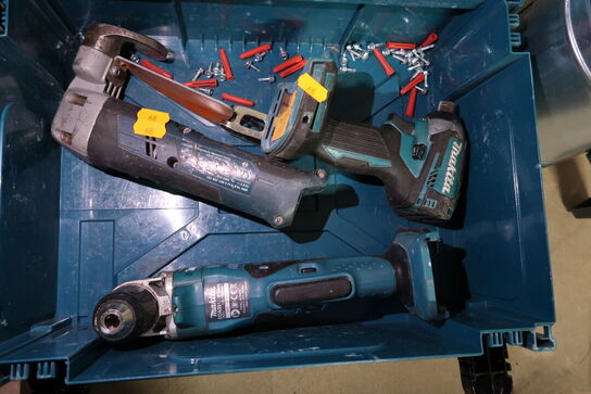 3 stk. akku håndværktøj MAKITA DDA351, BOSCH 