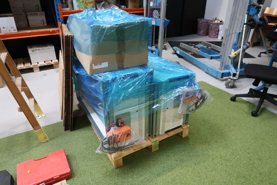 Palle med div. Brandspjæld bl.a. RF-T Fire Damper CU2