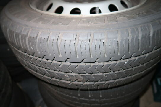 4 stk. fælge med dæk MICHELIN 195/65R16C