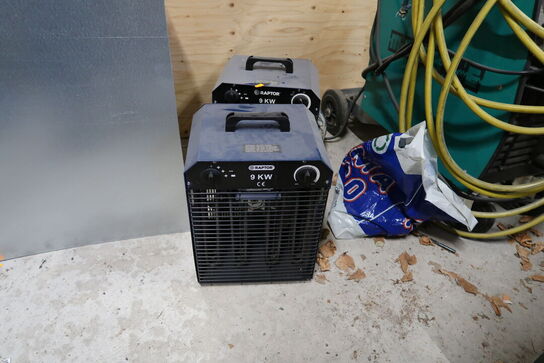 2 stk. varmeblæsere RAPTOR