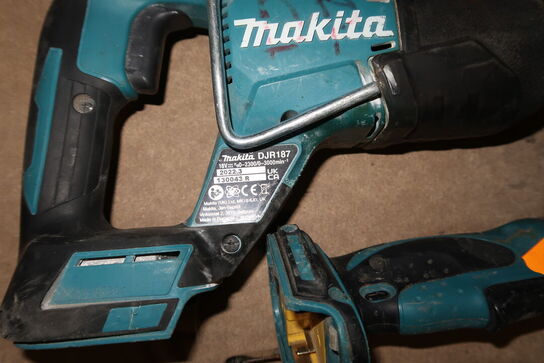 2 stk. akku håndværktøj MAKITA DJR187 m.fl.
