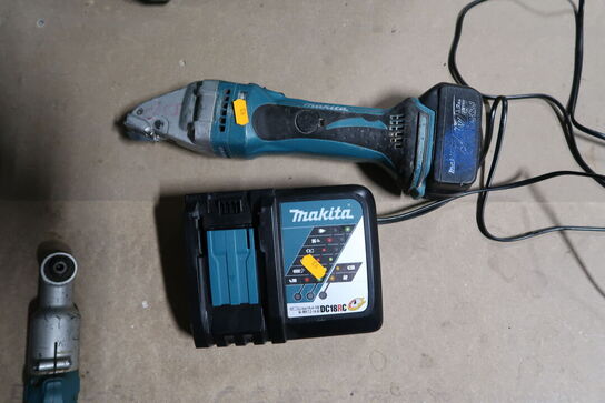 Akku pladesaks MAKITA DJS161 med batteri og lader