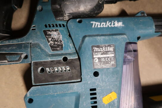 Akku borehammer MAKITA med udsugningsadapter