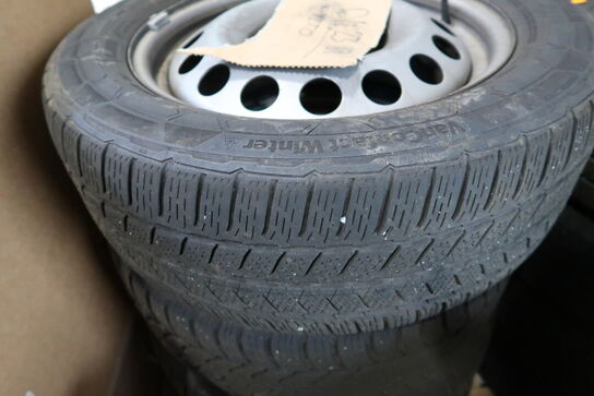 4 stk. fælge med dæk CONTINENTAL 225/55 R 17 C