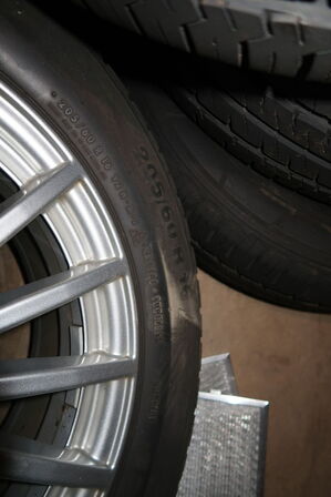 4 stk. alufælge 6.5Jx16H2 med dæk MICHELIN 205/60R16