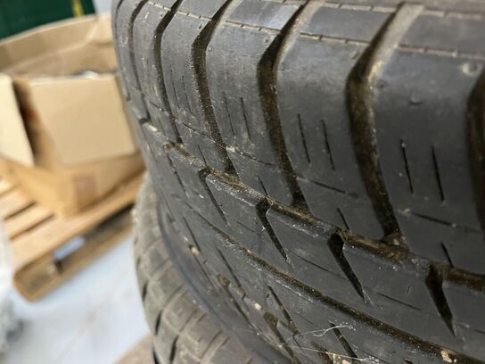 7. Stk. Dæk med stål fælge