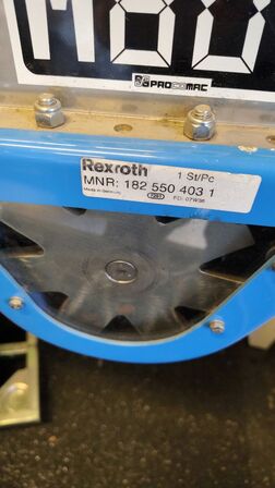 Rulle bånd med metal valser