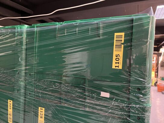 16. Stk. Grønne Plast kasser