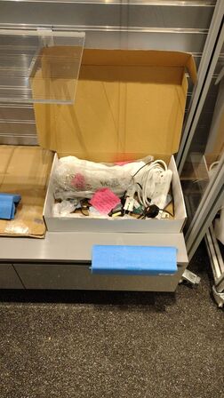 2. Stk. Butiks display med lys