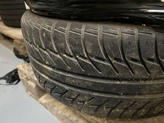 7. Stk. Dæk med stål fælge