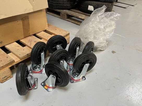 8. Stk. Nye Hjul med bremser