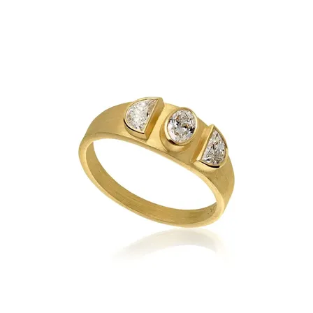 Diamantring 18 kt. Guld, 0,57 ct. Str. 55 DULONG
