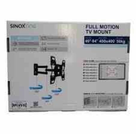 Sinox One TV vægbeslag - 40"-84" - Sort 50 kg 84" 100 x 100 mm 